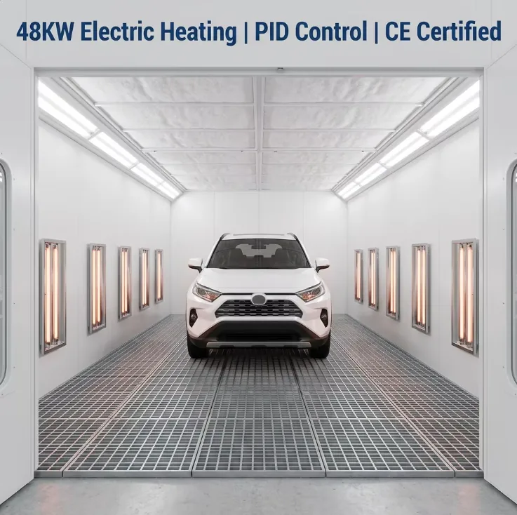 20 kW Dual-Fuel Spray Booth 7.0 × 4.0 m with LED Lighting