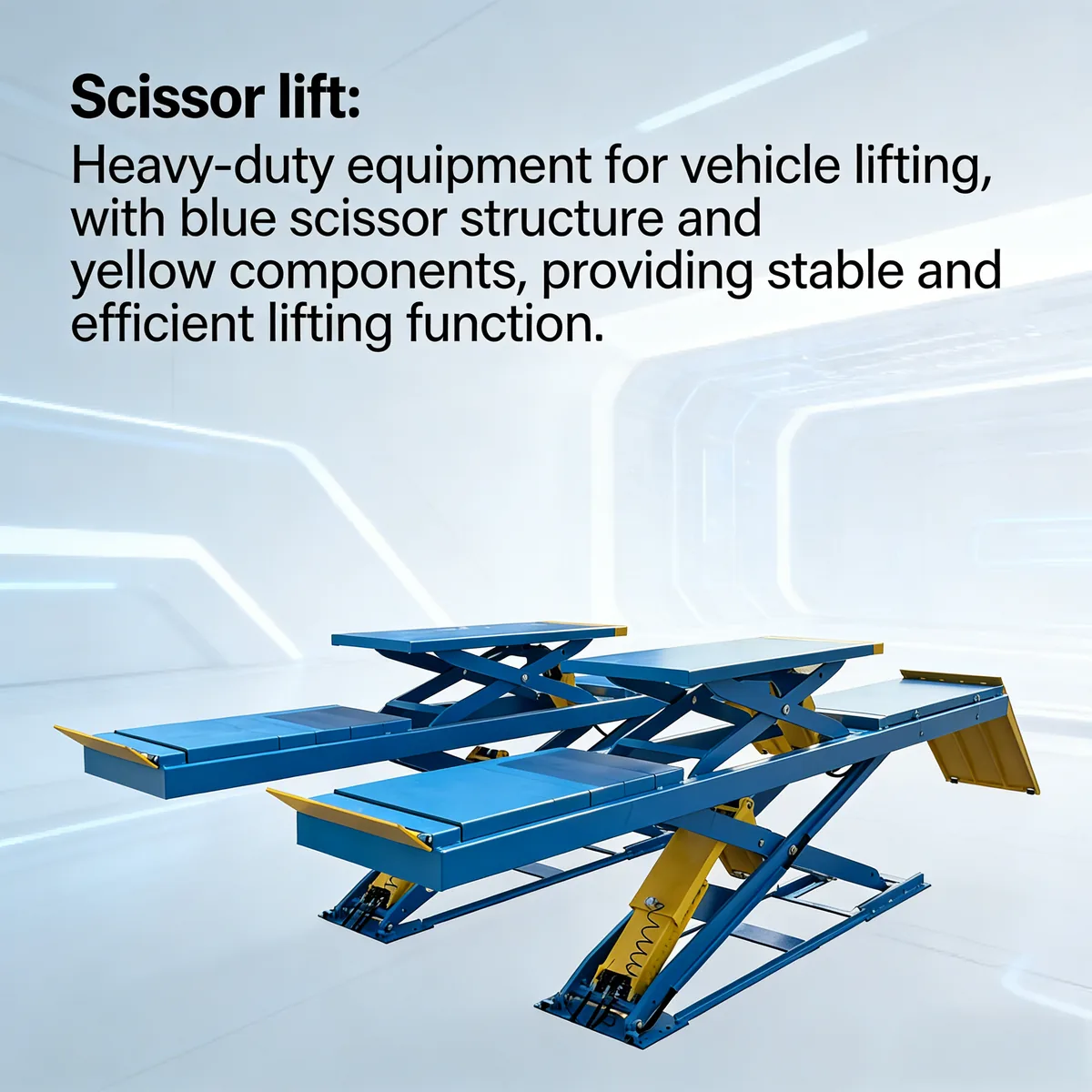 Four Post Alignment Lift 4 t with Sliding Jacks and 450 mm Rise