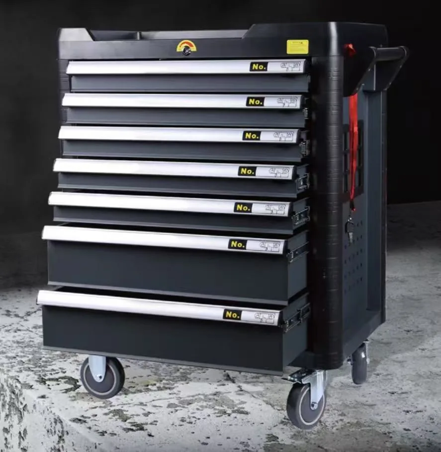 7-Drawer Portable Auto Repair Tool Set in High-Carbon Steel