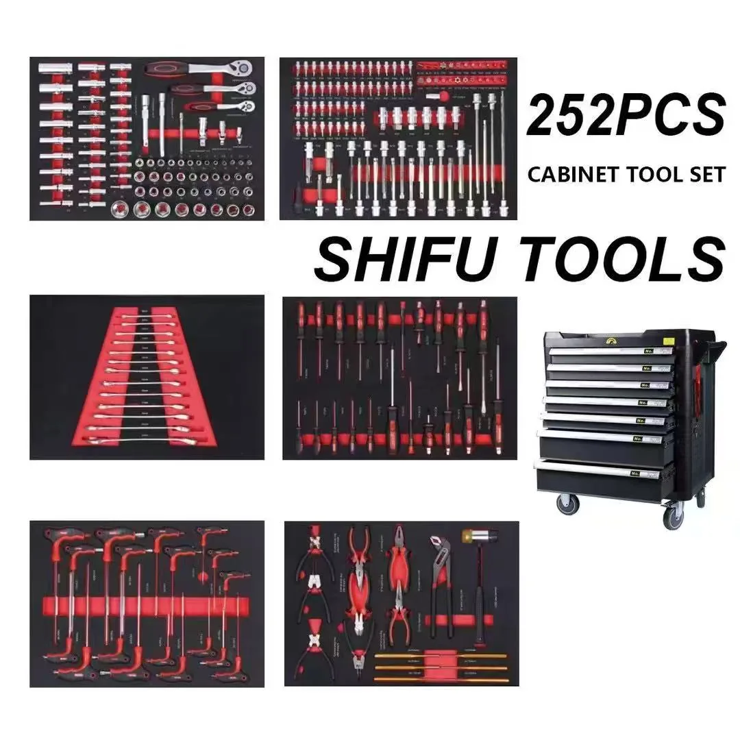 7-Drawer Universal Tool Trolley for Wash and Paint Stations